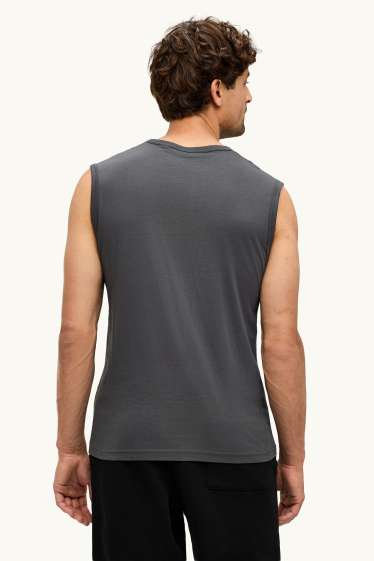 Heren - Tanktop - donkergrijs