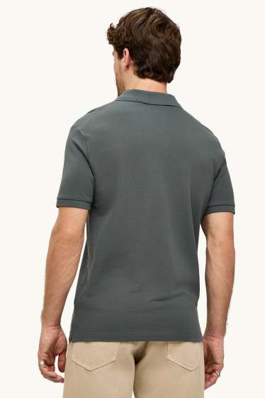 Uomo - Polo - regular fit - grigio scuro