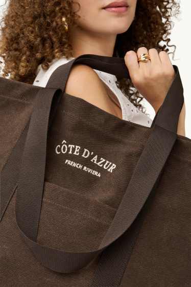 Damen - Großer Shopper - braun