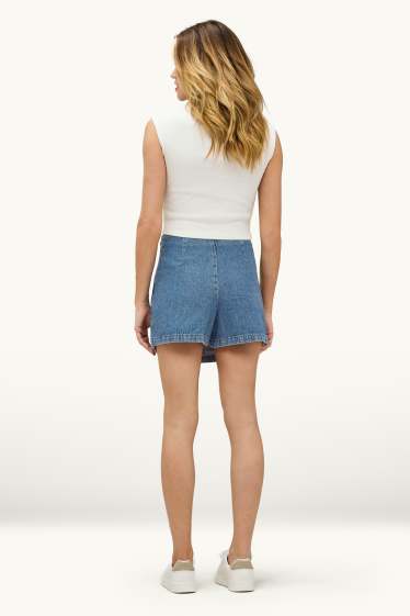 Damen - Jeans-Skort - jeansblau
