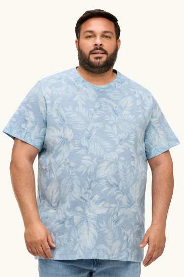 Home - Samarreta de mànigues curtes - regular fit - estampada - blau clar