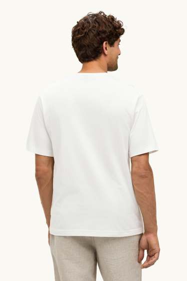 Herren - T-Shirt - Relaxed Fit - weiß