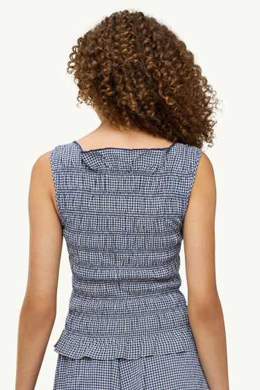 Donna - Camicia - blu / bianco