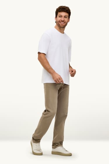 Men - Straight jeans - denim-brown
