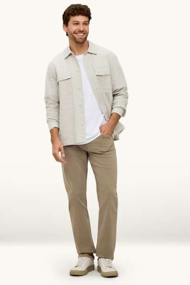 Men - Straight jeans - denim-brown