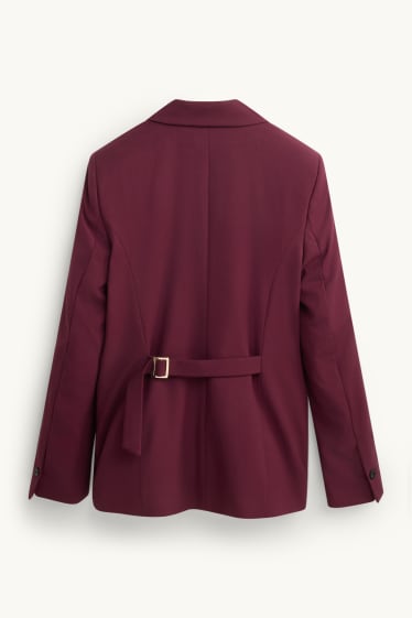 Damen - Blazer - Relaxed Fit - bordeaux