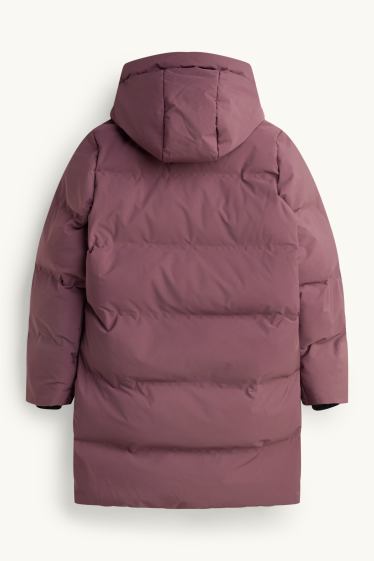 Kinder Mädchen - Funktions-Steppjacke mit Kapuze - gefüttert - lila