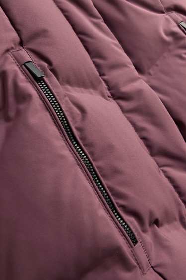 Kinder Mädchen - Funktions-Steppjacke mit Kapuze - gefüttert - lila
