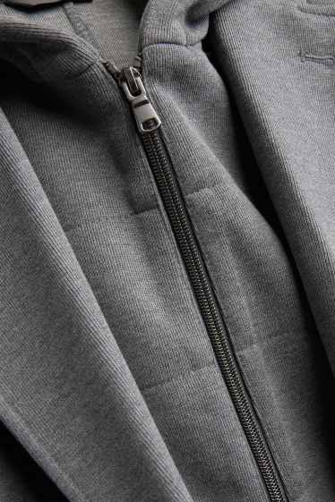 Home - Americana combinable amb caputxa - regular fit - estil 2 en 1 - gris