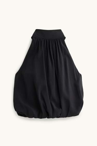 Damen - Blusentop - schwarz