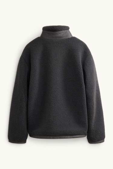 Hommes - Veste en polaire - gris foncé