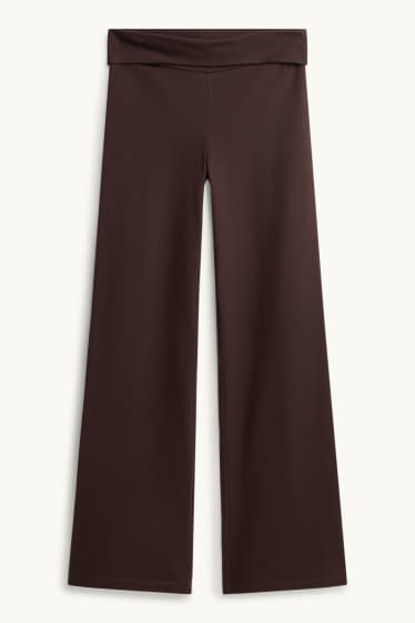 Damen - Straight Leggings - dunkelbraun