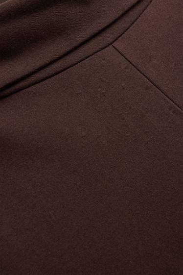 Damen - Straight Leggings - dunkelbraun