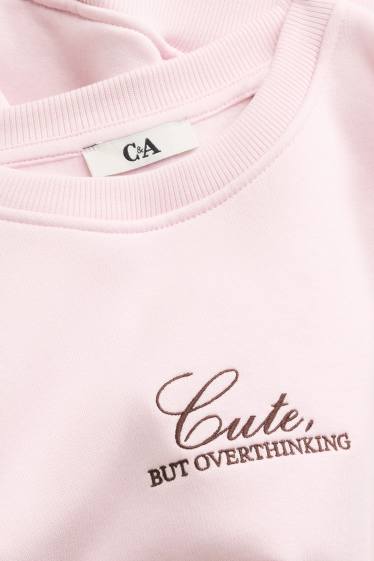 Femmes - Sweat - rose tendre