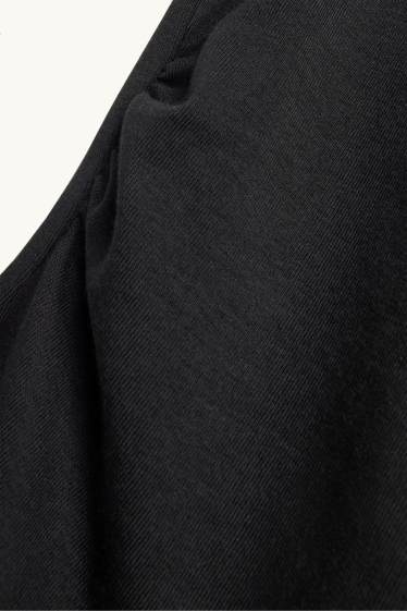 Women - T-shirt - slim fit - black