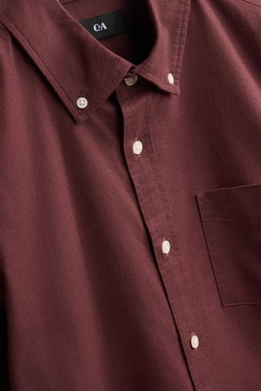 Men - Shirt - bordeaux