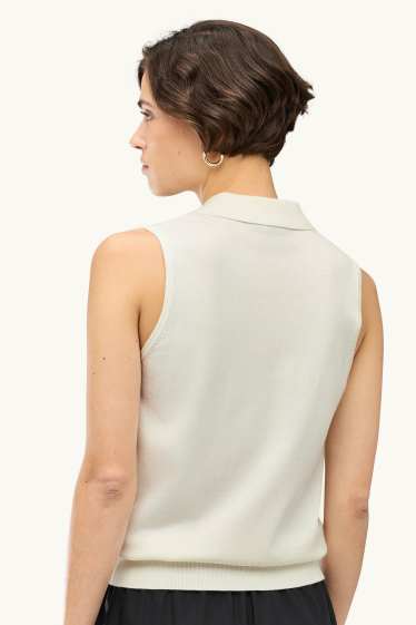 Femmes - Haut en maille - blanc