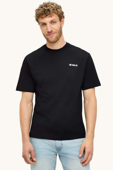 Hommes - T-shirt - relaxed fit - France - noir