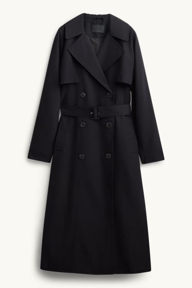 Femmes - Trench à ceinture - noir