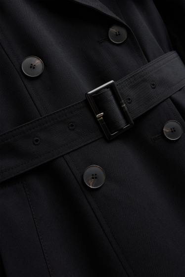 Femmes - Trench à ceinture - noir