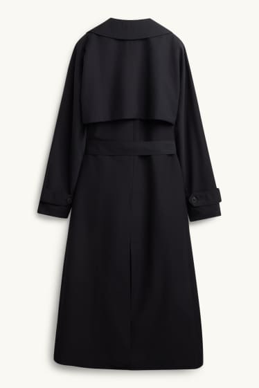 Femmes - Trench à ceinture - noir