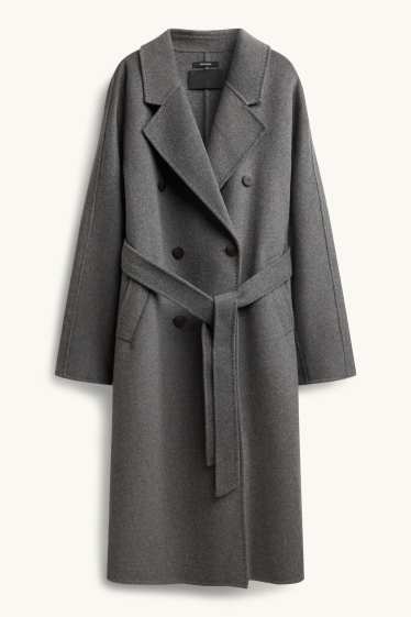 Donna - Cappotto - misto lana - grigio