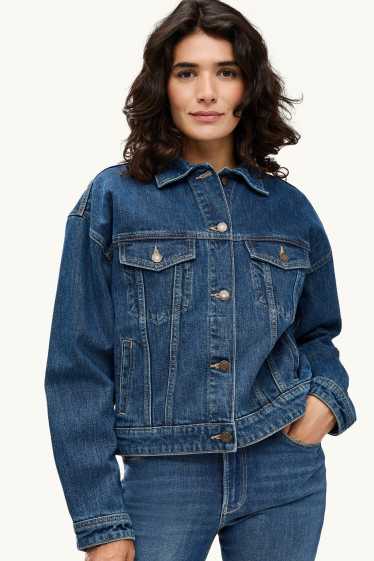 Women - Denim jacket - denim-dark blue