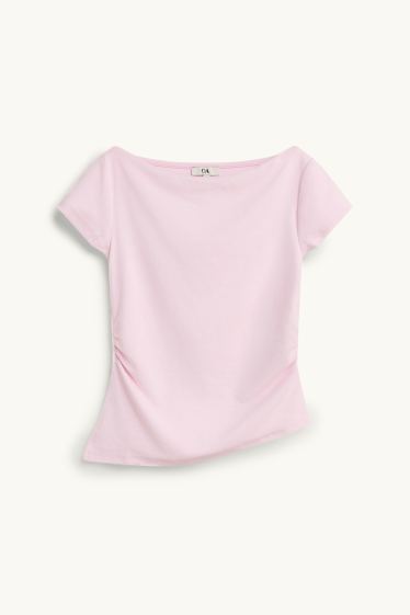 Femei - Tricou - slim fit - roz
