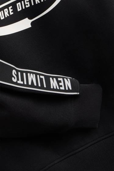 Kinder Buben - Sweatshirt - schwarz / weiß