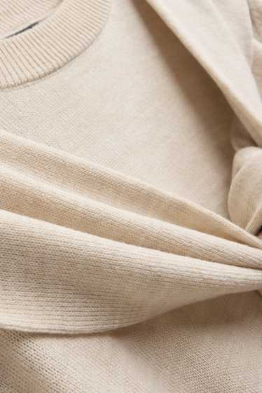 Damen - Pullover - 2-in-1-Look - beige
