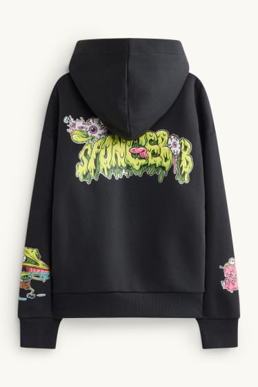 Enfants garçons - Bob l’Éponge - sweat à capuche - noir