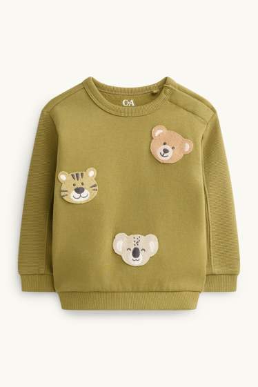 Bébés garçons - Animaux sauvages - sweat bébé - vert