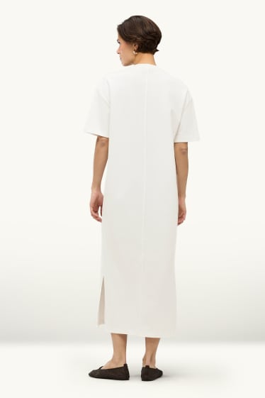 Donna - Vestito a t-shirt - bianco