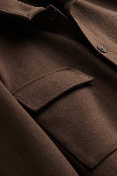 Herren - Hemdjacke - Relaxed Fit - Kent - braun