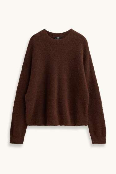 Damen - Pullover - dunkelbraun