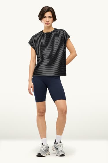 Donna - Confezione da 2 - shorts stile ciclista - nero