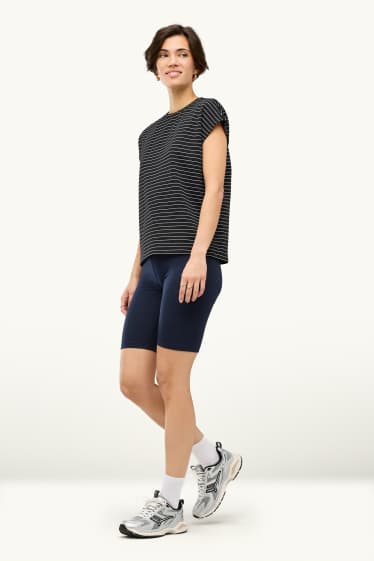 Donna - Confezione da 2 - shorts stile ciclista - nero