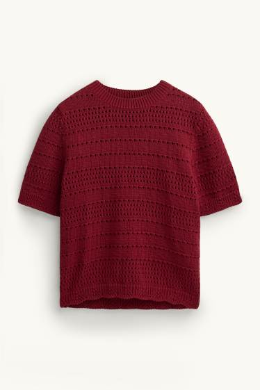 Femei - Pulover - bordo