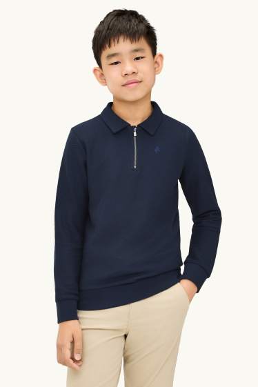 Children Boys - Lion - sweatshirt - dark blue