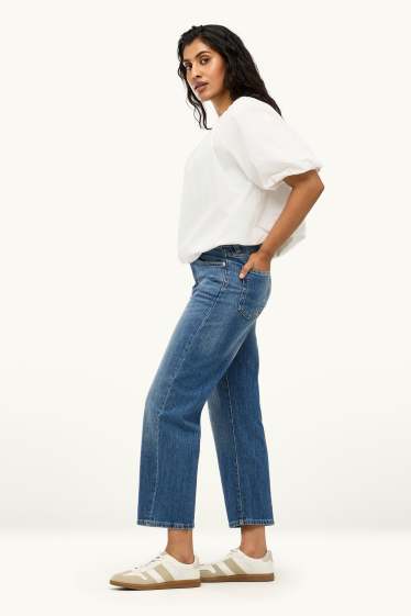 Dámské - Relaxed jeans - mid waist - LYCRA® - džíny - modré