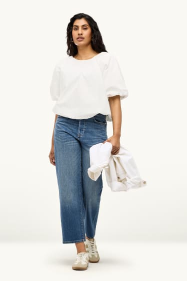 Dámské - Relaxed jeans - mid waist - LYCRA® - džíny - modré