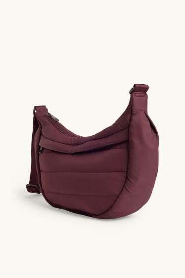 Femmes - Sac à bandoulière matelassé - bordeaux