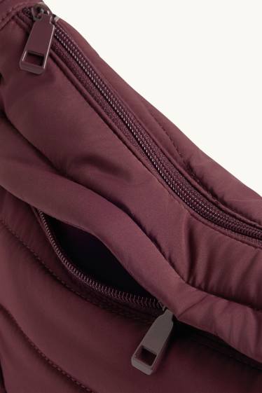 Femmes - Sac à bandoulière matelassé - bordeaux