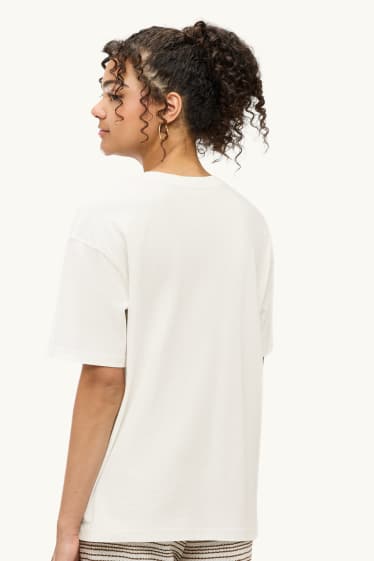 Damen - T-Shirt - Oversized - weiss