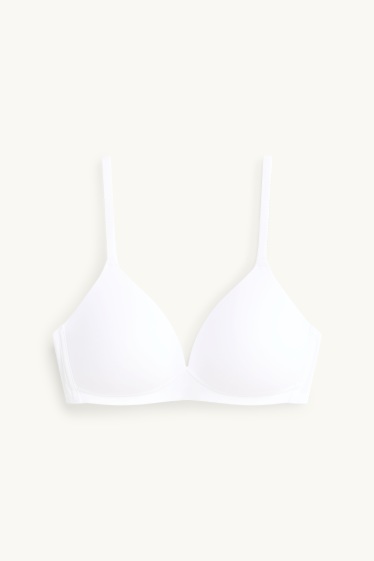Dames - BH zonder beugels - voorgevormd - LYCRA® - wit