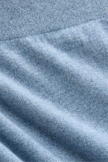 Herren - Kaschmir-Pullover - hellblau