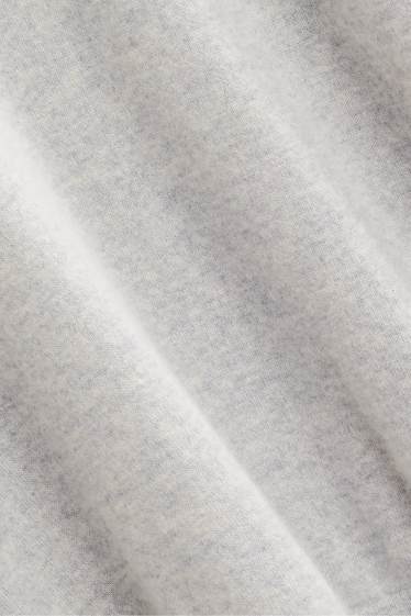 Herren - Kaschmir-Pullover - hellgrau-melange