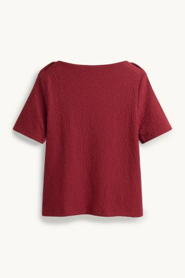 Femei - Tricou - vișiniu