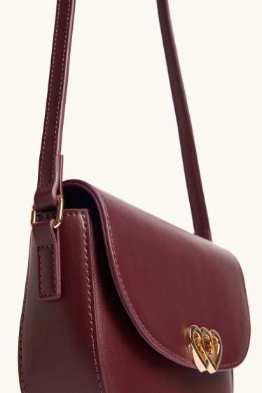 Children Girls - Crossbody bag - faux leather - bordeaux