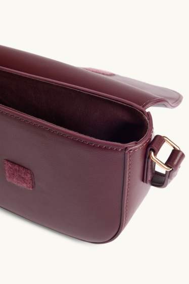 Children Girls - Crossbody bag - faux leather - bordeaux